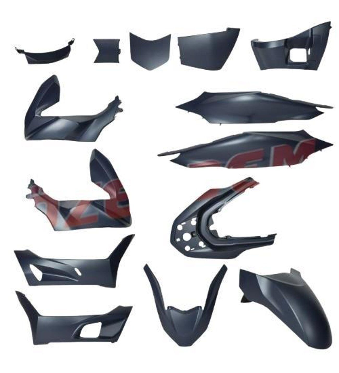 HONDA PCX KAPORTA SETİ MAT MAVİ 2020-2024 (14 PARÇA)