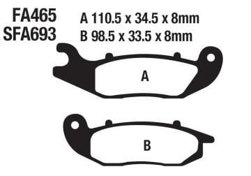 HONDA PCX 125 ÖN FREN DİSK BALATASI 2021 SONRASI