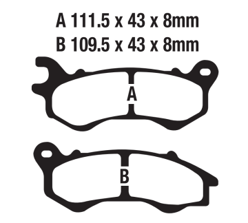 HONDA PCX 125-150 ÖN FREN DİSK BALATASI (2011-17)