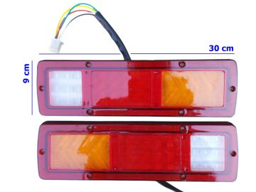 3 TEKERLİ KASALI ELEKTRİKLİ BİSİKLET ARKA STOP SAĞ-SOL KOMPLE LED