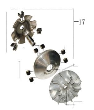 APEC APX 7 ÖN VARYATÖR - ÖN DEBRİYAJ KOMPLE 200CC
