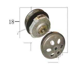 APEC APX 7 ARKA VARYATÖR - ARKA DEBRİYAJ KOMPLE 200CC
