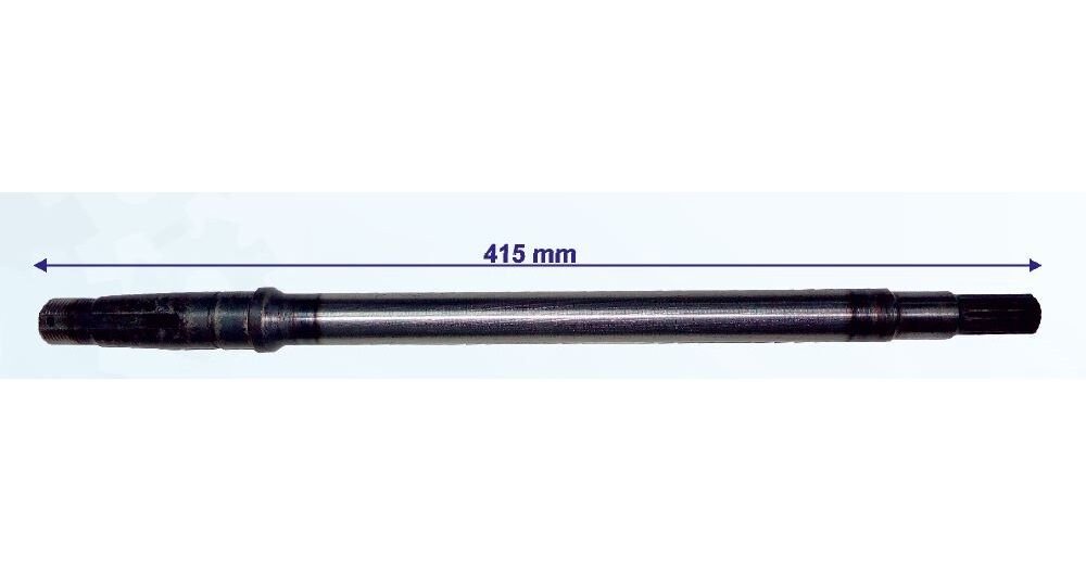 3 TEKER ARKA AKS UZUN 415 mm 16 FREZE