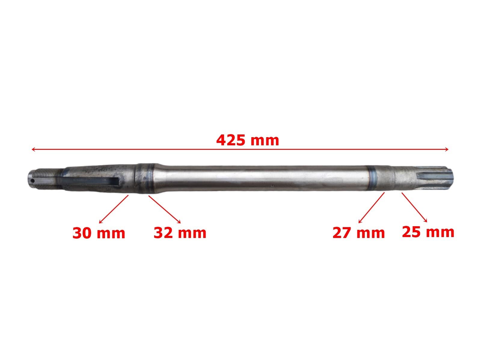 3 TEKER KASALI ELEKTRİKLİ ARKA AKS 425 mm 6 FREZE RULMAN YATAĞI 30 mm