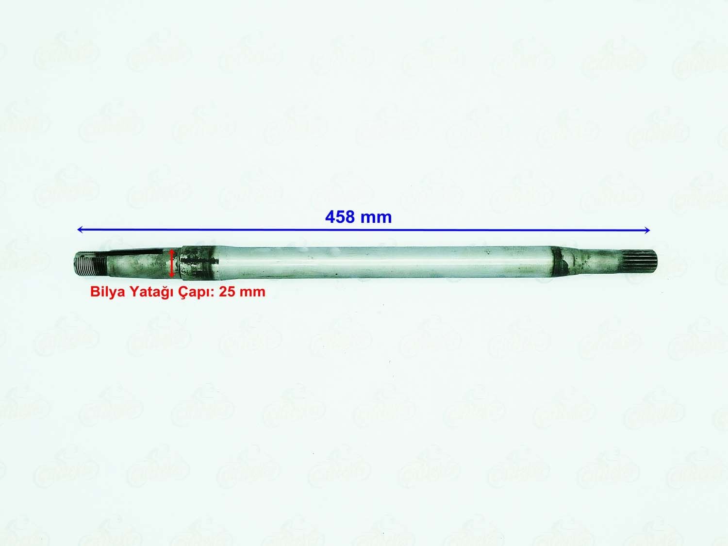 3 TEKER ELEKTRİKLİ KRAL TRUVA ARKA AKS 18 FREZE 458 mm