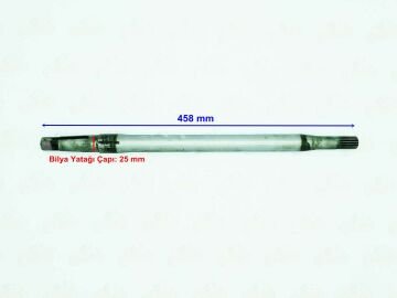 3 TEKER ELEKTRİKLİ KRAL TRUVA ARKA AKS 18 FREZE 458 mm