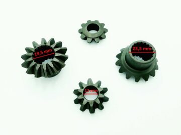3 TEKER ELEKTRİKLİ ARABA DİFRANSİYEL DİŞLİSİ 18 FREZE 10T-14T 4 LÜ SET DIŞ 23,5 mm