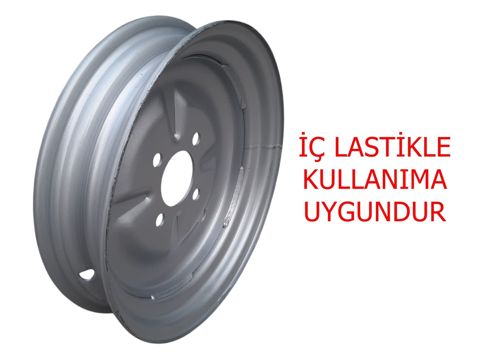 3 TEKER ELEKTRİKLİ ARKA JANT 4.00-12 GRİ (SİBOP YANDAN) İÇ LASTİKLİ TİP