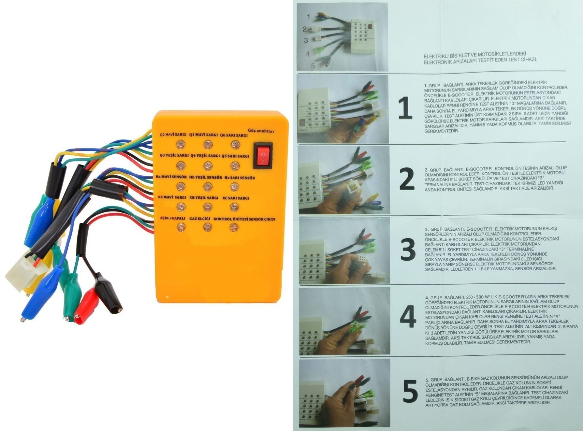 ELEKTRİKLİ BİSİKLET ARIZA TESPİT CİHAZI