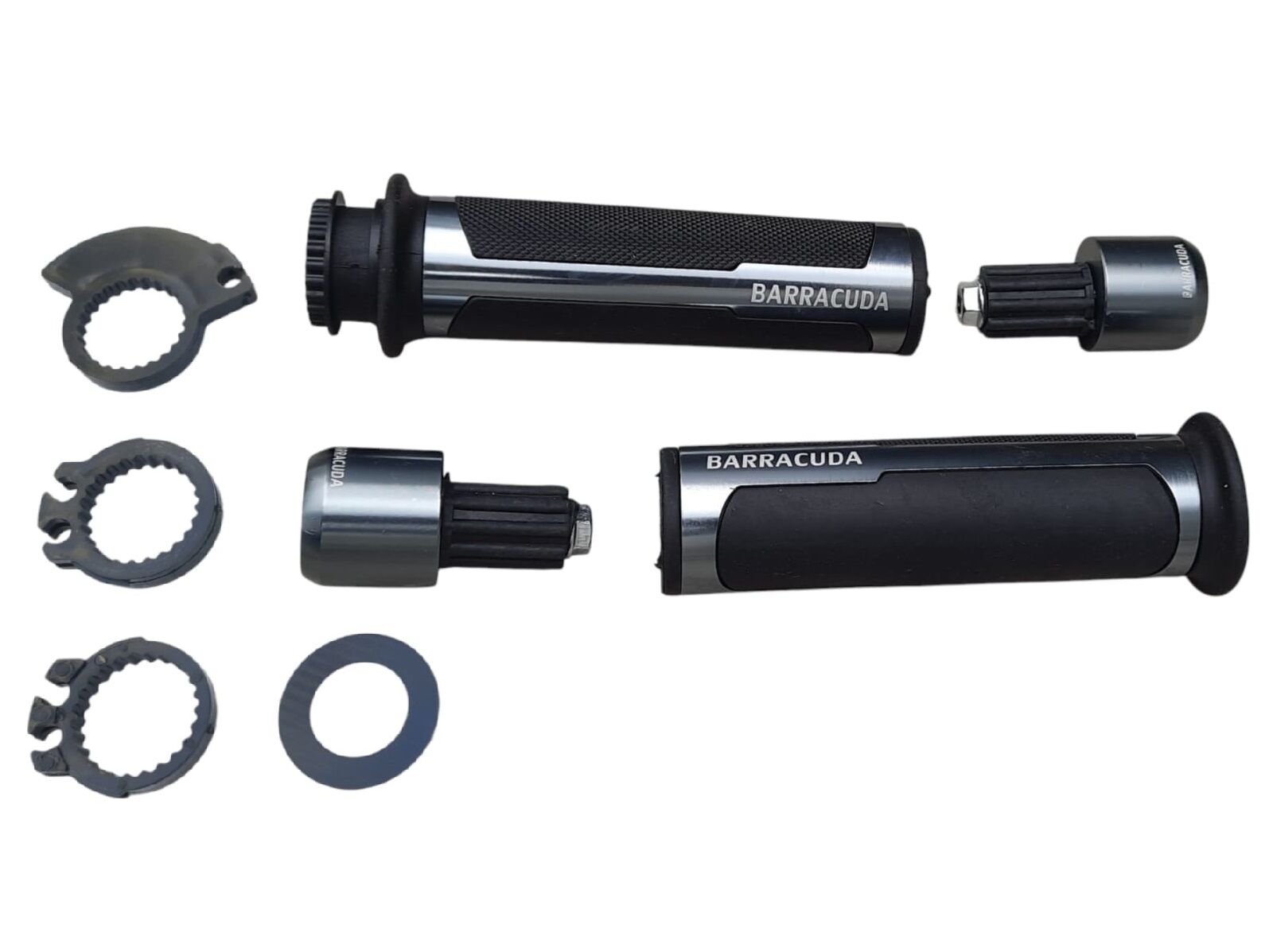 MOTORSİKLET ELCİK VE TAPA SET FÜME RENK BARRACUDA