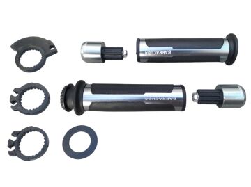 MOTORSİKLET ELCİK VE TAPA SET KROM BARRACUDA