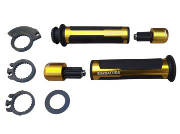 MOTORSİKLET ELCİK VE TAPA SET GOLD BARRACUDA