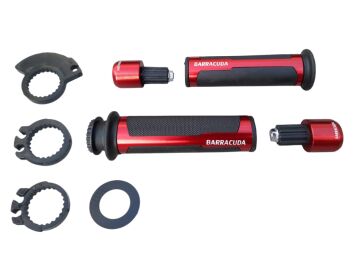 MOTORSİKLET MOTORSİKLET ELCİK VE TAPA SET KIRMIZI RENK BARRACUDA
