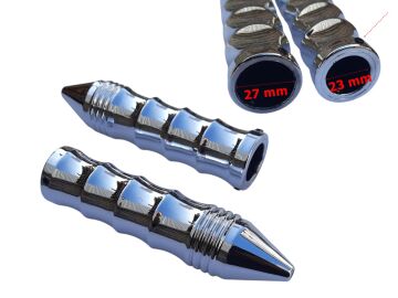 MOTORSİKLET ELCİK ALÜMİNYUM VİDALI NİKEL