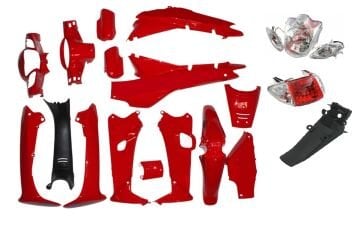 CUP MONDİAL KH MODELİ KAPORTA SETİ KIRMIZI FAR-STOP DAHİL 20 PARÇA